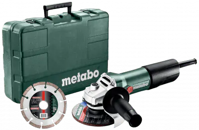 Vinkelsliber 230v 125mm 850W W 850-125 + diamantskive Metabo