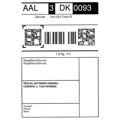 Returlabel - 0-20 kg GLS